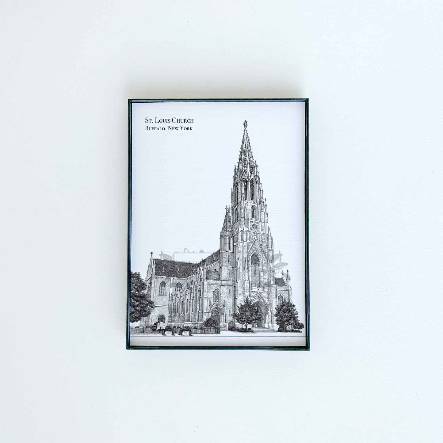 St. Louis Church in Buffalo, NY Illustration Print