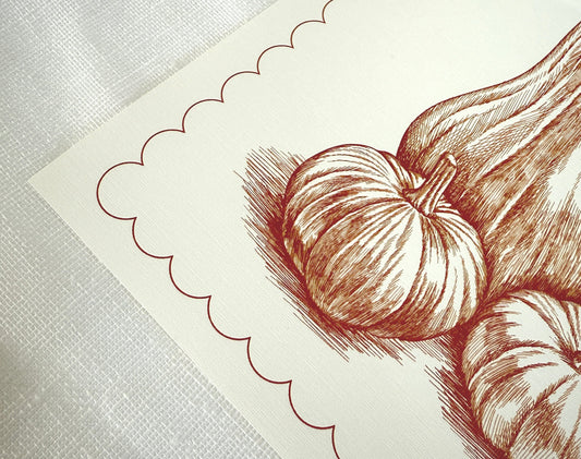 Pumpkins & Squash Placemats (Set of 12)
