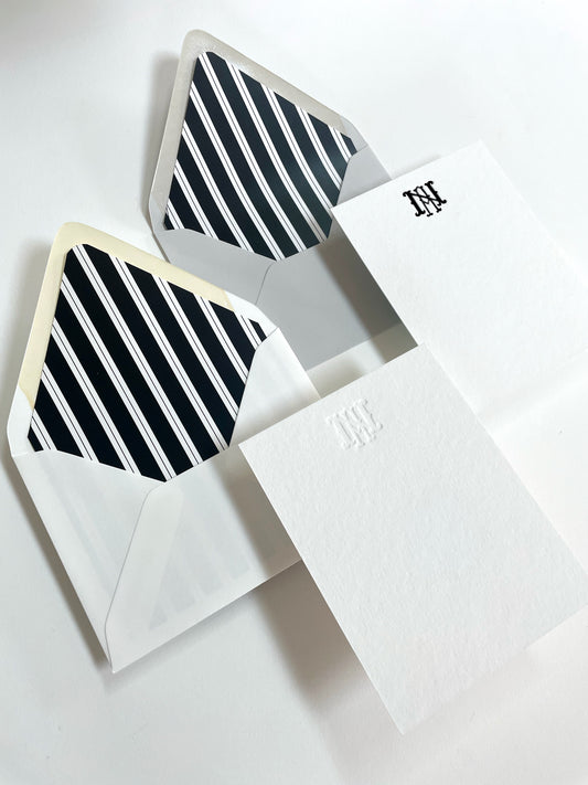Classic Monogram Semi-Custom Stationery