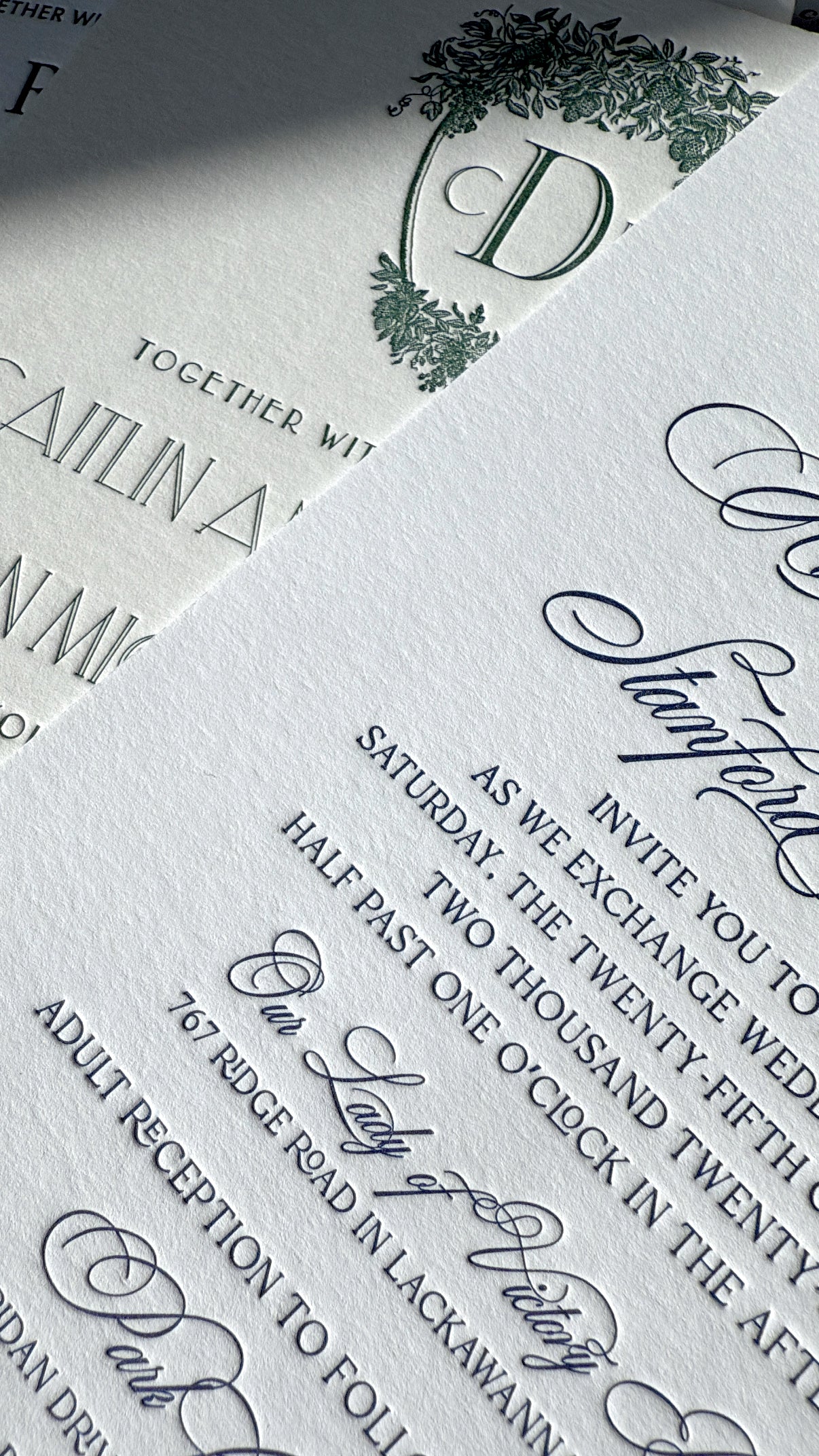 Semi-Custom Invitation Sample - Single