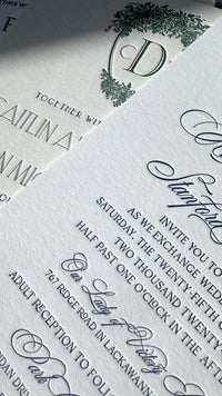 Semi-Custom Invitation Sample - Single