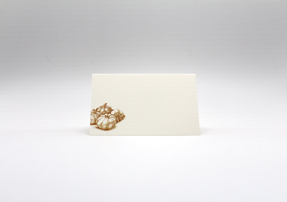 Autumn Harvest Place Cards – Double-sided Table Tents (Set of 12)