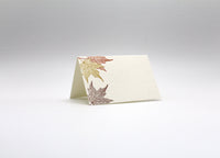 Autumn Leaves Place Cards- Double-sided Table Tents (Set of 12)