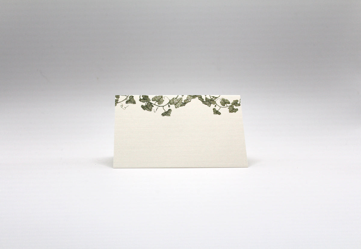 Vine Place Cards – Double-sided Table Tents (Set of 12)