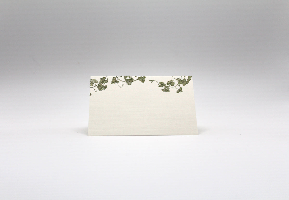 Vine Place Cards – Double-sided Table Tents (Set of 12)