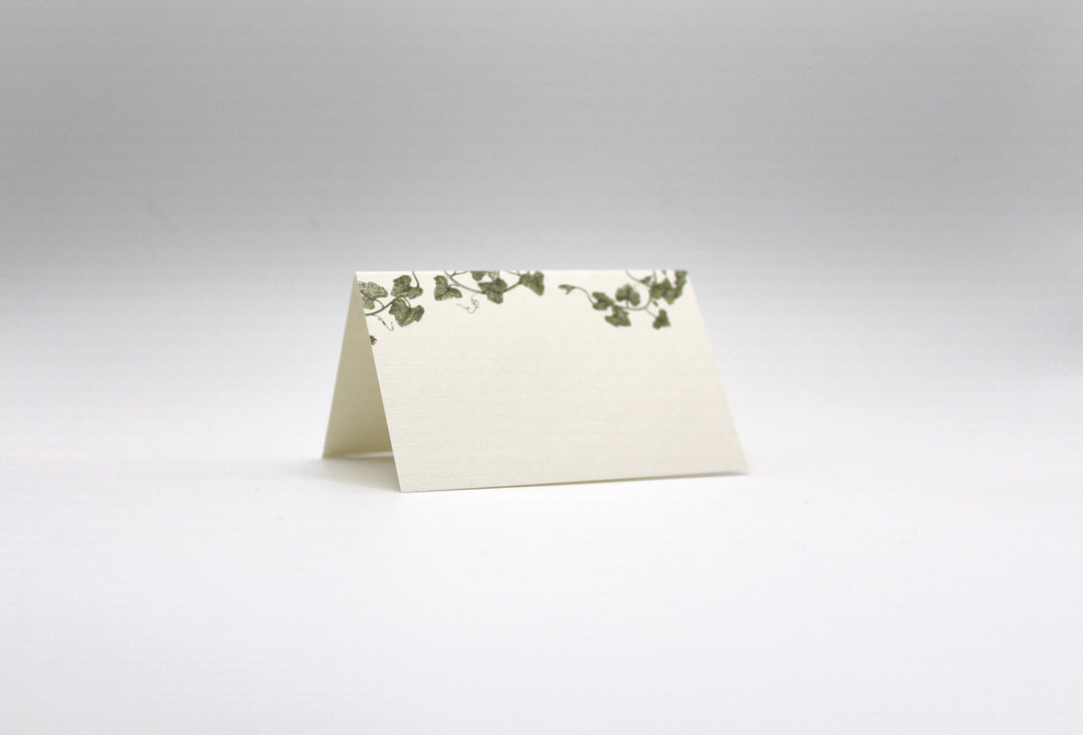 Vine Place Cards – Double-sided Table Tents (Set of 12)