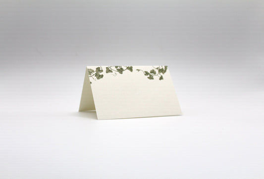 Vine Place Cards – Double-sided Table Tents (Set of 12)