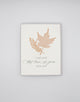 Letterpress love card with leaves that says "I Just Love This Time Of Year With You" by Rust Belt Love