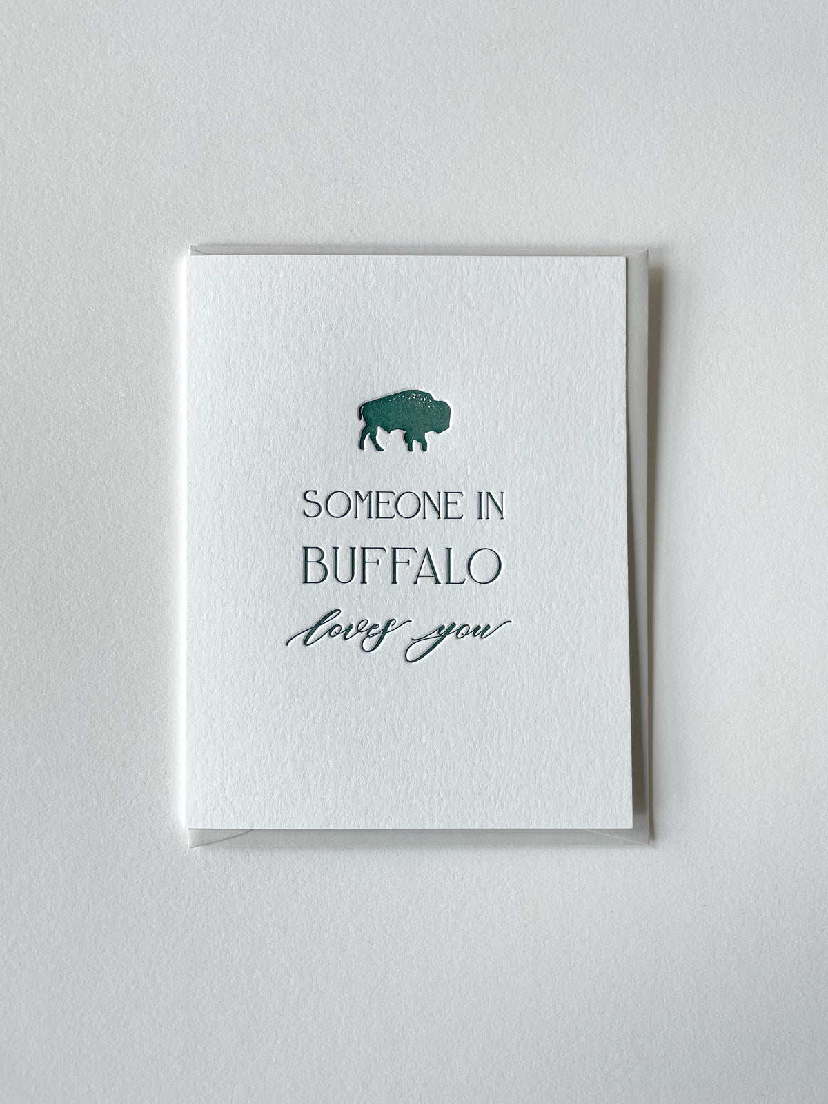 Someone in Buffalo Loves You Letterpress Card Pack