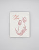 Letterpress friendship card with tulips that says "Best Buds" by Rust Belt Love