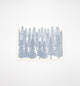 blue evergreen printed small card by Rust Belt Love