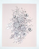Digital blush floral print by Rust Belt Love