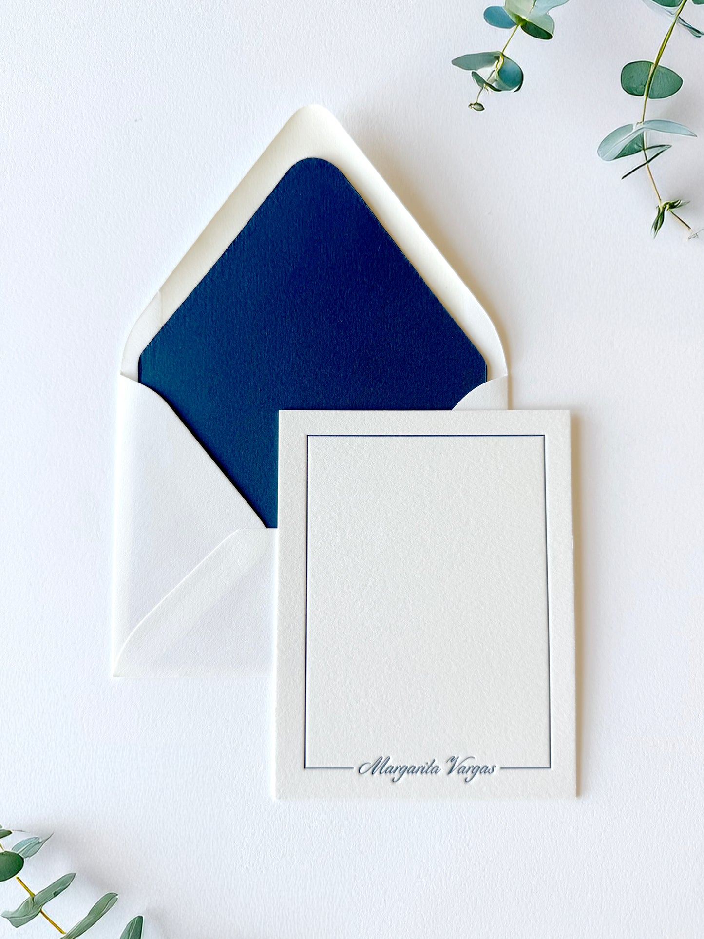 Classic Border Semi-Custom Stationery