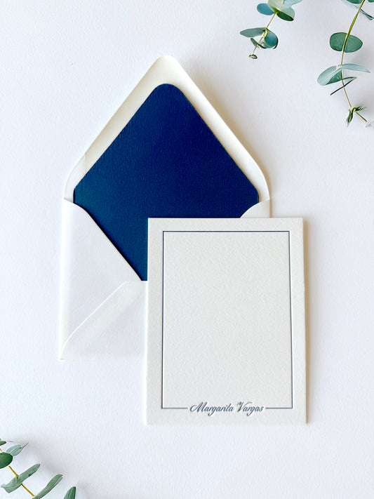 Classic Border Semi-Custom Stationery