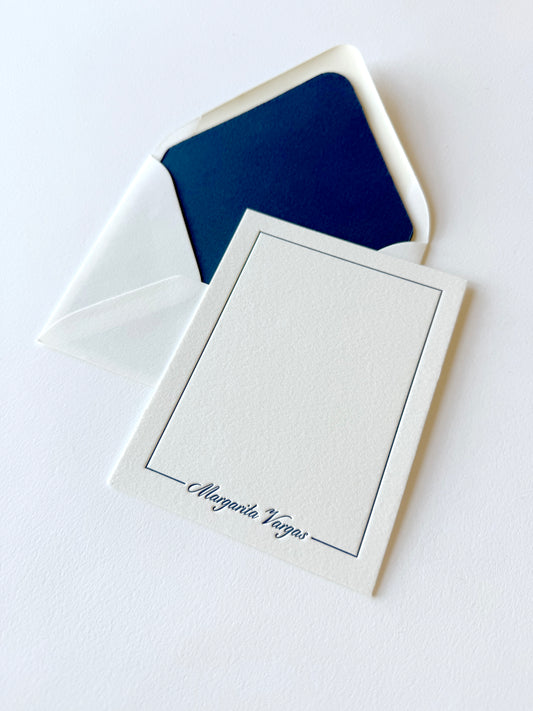 Classic Border Semi-Custom Stationery