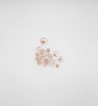 Burnt orange floral sticker by Rust Belt Love