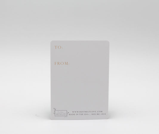 Coral pink floral minicard that reads "I knew you could do it!" from Rust Belt Love