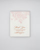 Letterpress thank you card with florals that says "Thank you I couldn't have done this without you" by Rust Belt Love