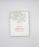 Letterpress encouragement card with florals that says " You make a difference in the world" by Rust Belt Love