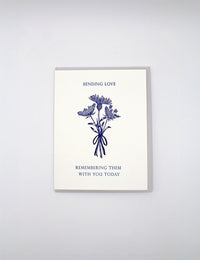 Sending Love, Remembering Them With You Today Letterpress Greeting Card