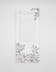 3.5 by 8.5 notepad with lined sheets with florals that says "My ever-growing to-do list" by Rust Belt Love