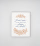 Letterpress congratulations card with florals that says " I Can't Wait To See How You Change The World" by Rust Belt Love