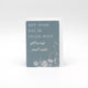 Digital blue floral minicard that reads"May your day be filled with flowers and cake" by Rust Belt Love
