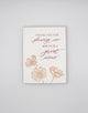 Letterpress mom card with orange florals that reads "Thank you for showing me how to be a great mom" by Rust Belt Love