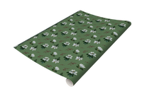 Green and white magnolia print wrapping paper from Rust Belt Love