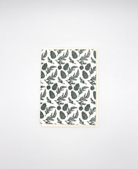 Letterpress green pinecone small card by Rust Belt Love