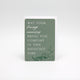 Green floral minicard that reads "May your loving memories bring you comfort in this difficult time" from Rust Belt Love