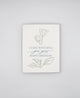 Letterpress birthday card with flowers that says " I love watching you grow happy birthday" by Rust Belt Love