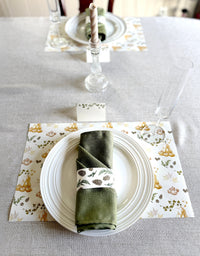 Vine Place Cards – Double-sided Table Tents (Set of 12)