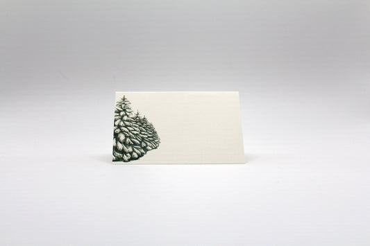 Holiday Forest Place Cards- Double-sided Table Tents (Set of 12)