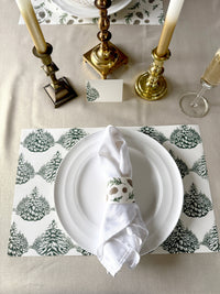 Holiday Forest Place Cards- Double-sided Table Tents (Set of 12)