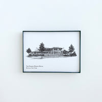 Darwin Martin House in Buffalo, NY Illustration Print