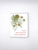 I Love How Our Love Keeps Growing Letterpress Greeting Card