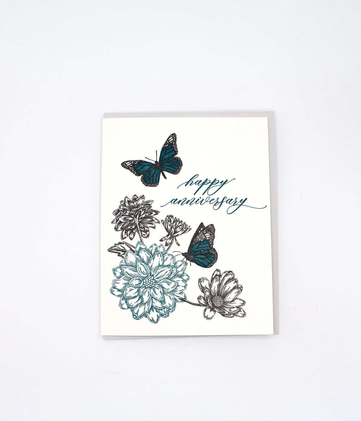 Happy Anniversary Letterpress Greeting Card