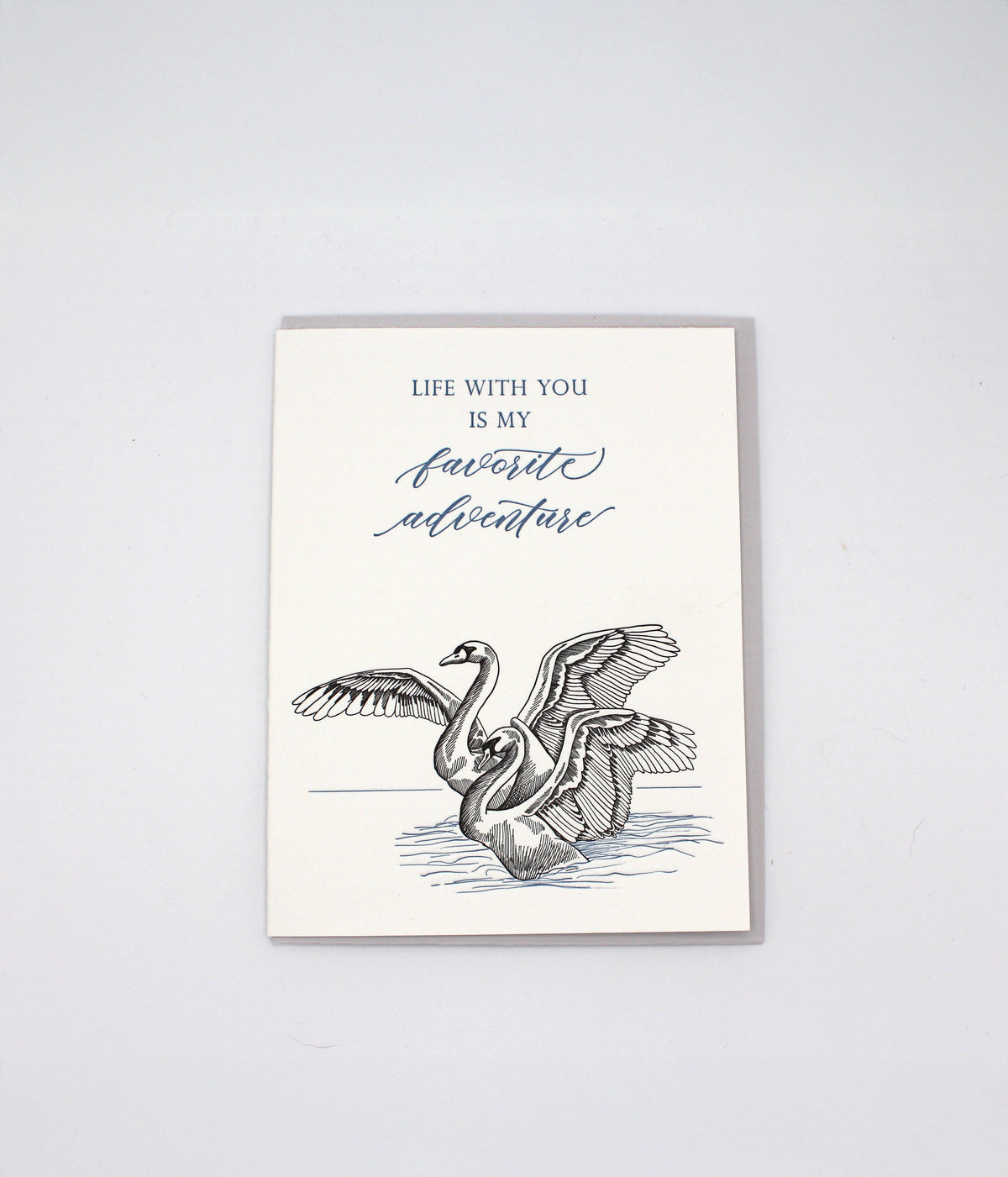 Life With You Is My Favorite Adventure Letterpress Greeting Card