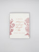 Letterpress sympathy card with florals that says "I hate that you are going through this, you're not alone" by Rust Belt Love