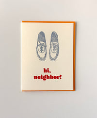 Hi, Neighbor Mister Rogers' Neighborhood Letterpress Greeting Card