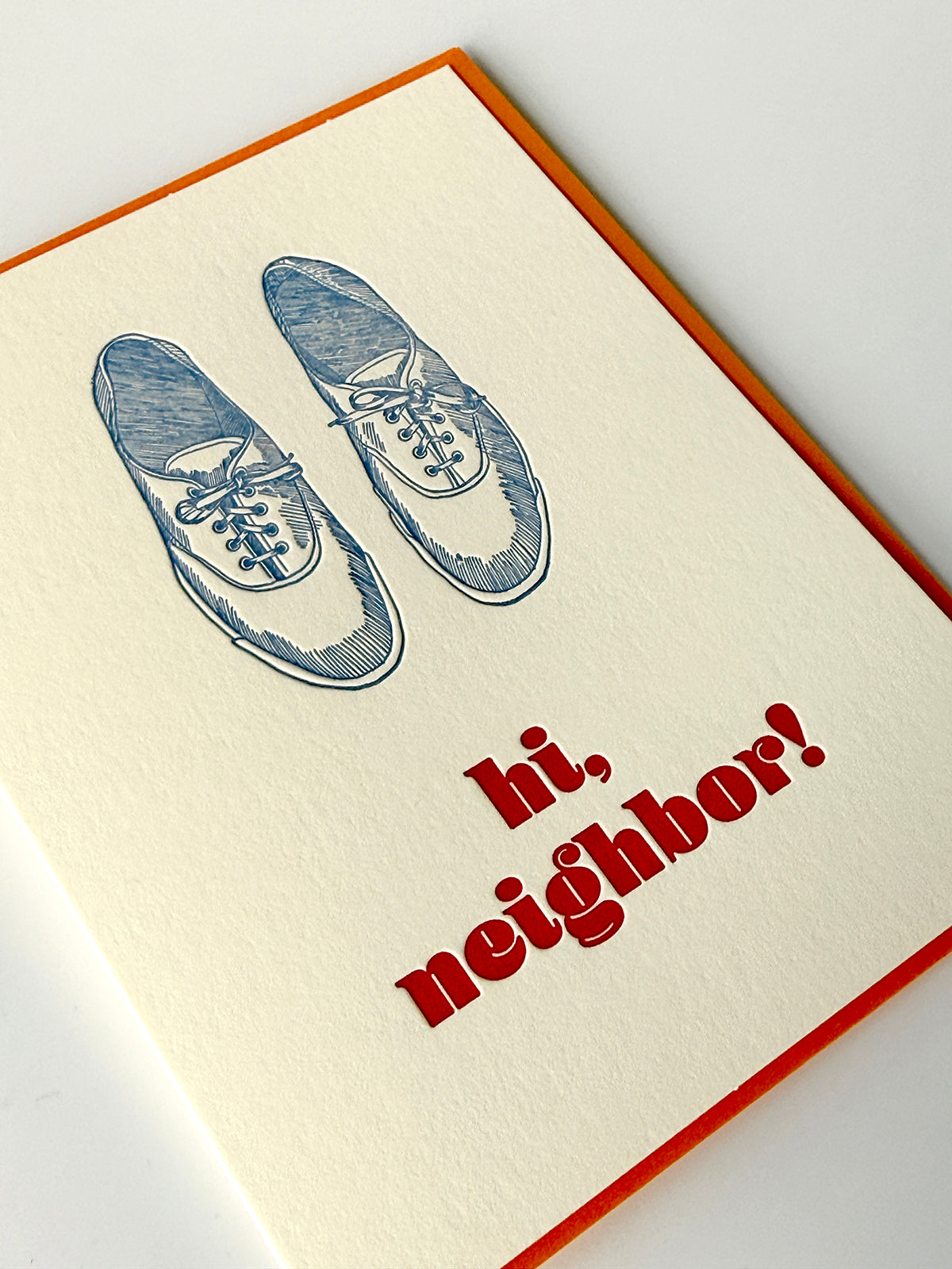 Hi, Neighbor Mister Rogers' Neighborhood Letterpress Greeting Card