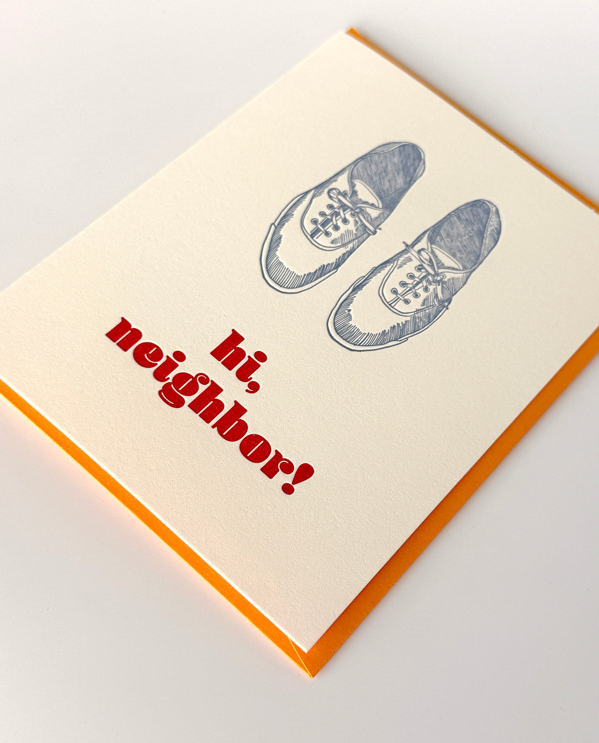 Hi, Neighbor Mister Rogers' Neighborhood Letterpress Greeting Card