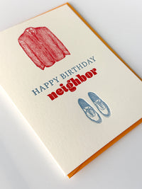 Happy Birthday, Neighbor; Mister Rogers' Neighborhood Letterpress Greeting Card