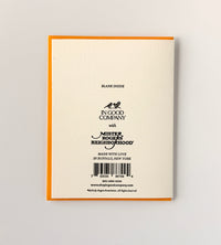 Happy Birthday, Neighbor; Mister Rogers' Neighborhood Letterpress Greeting Card