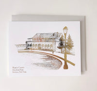 Gold foil Marcy Casino, Buffalo NY card by Rust Belt Love