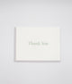 Letterpress thank you card with blind florals that says "Thank You" by Rust Belt Love