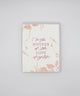 Letterpress wedding card with florals that says "to the mother of the love of my life" by Rust Belt Love