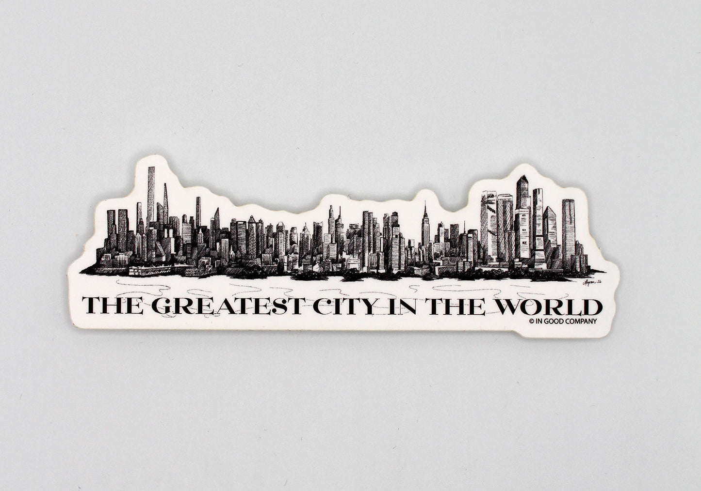The Greatest City In The World NYC Sticker - 4"