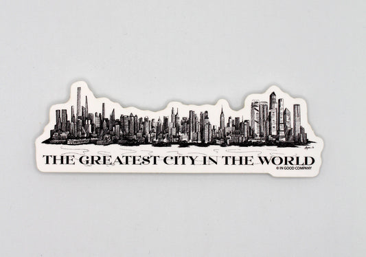 The Greatest City In The World NYC Sticker - 4"